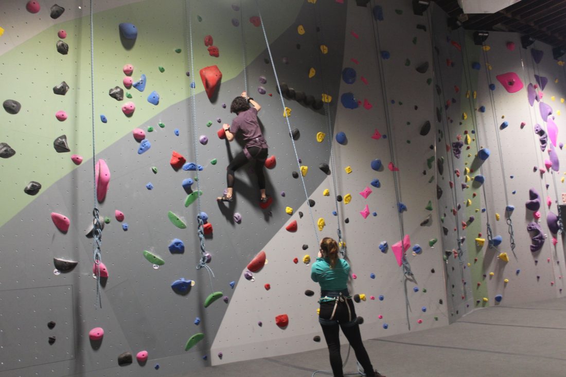 Town Talk New climbing gym opens in downtown with 16foot walls, hightech systems and an